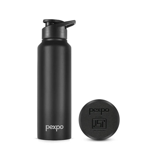 Pexpo Chromo SS Water Bottle with Sipper Cap
