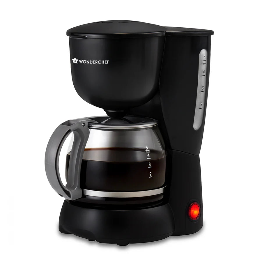 Wonderchef Veneto Brew Coffee Machine Black 600ml