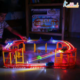 Kriiddaank Avenger Theme Portable Car Track Playset - 86 Pcs