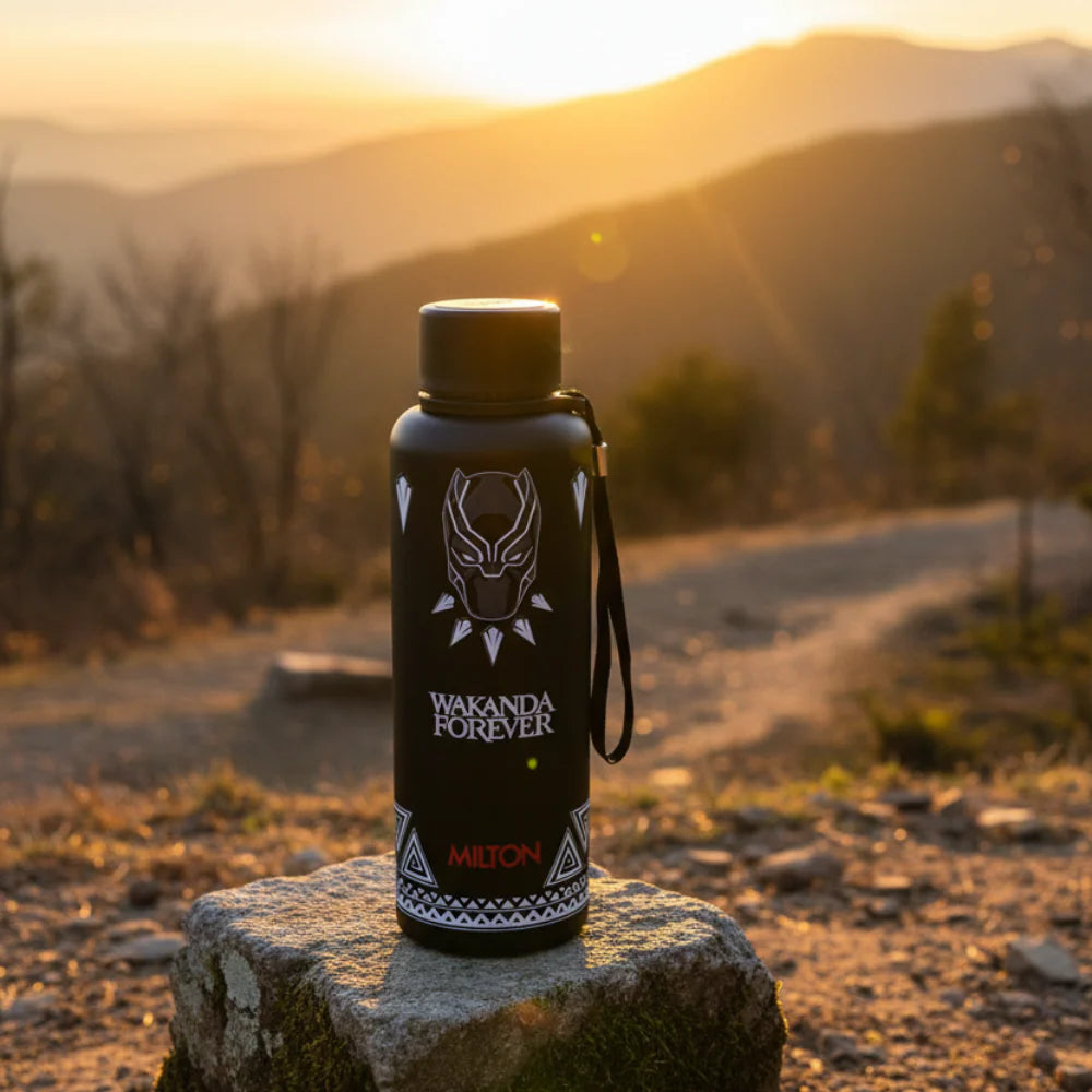 Milton Black Panther Wakanda Forever 3D Print Thermosteel Bottle 725ML