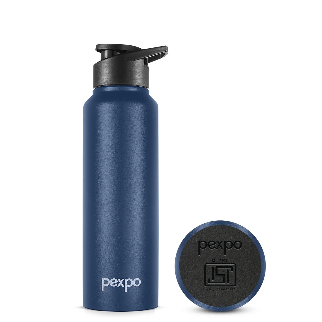Pexpo Chromo SS Water Bottle with Sipper Cap