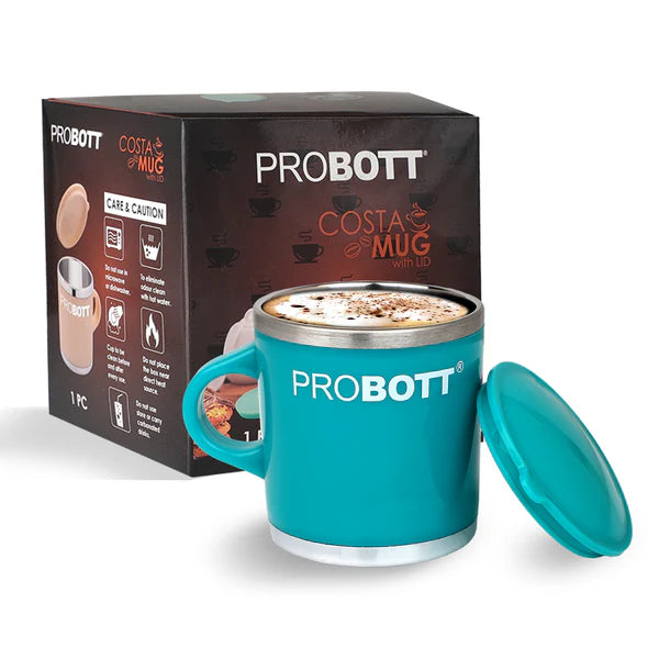 Probott Costa Stainless Steel Mug Green 250ML