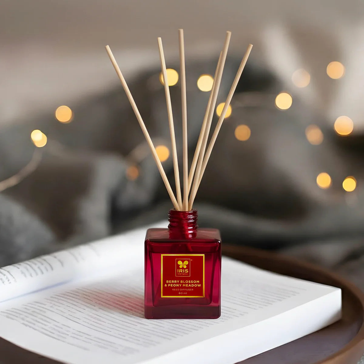 IRIS Reed Diffuser Set |Floral & Fruity Fragrance 60ml