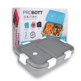 Probott Stainless Steel Lunch Box Gray 750ml