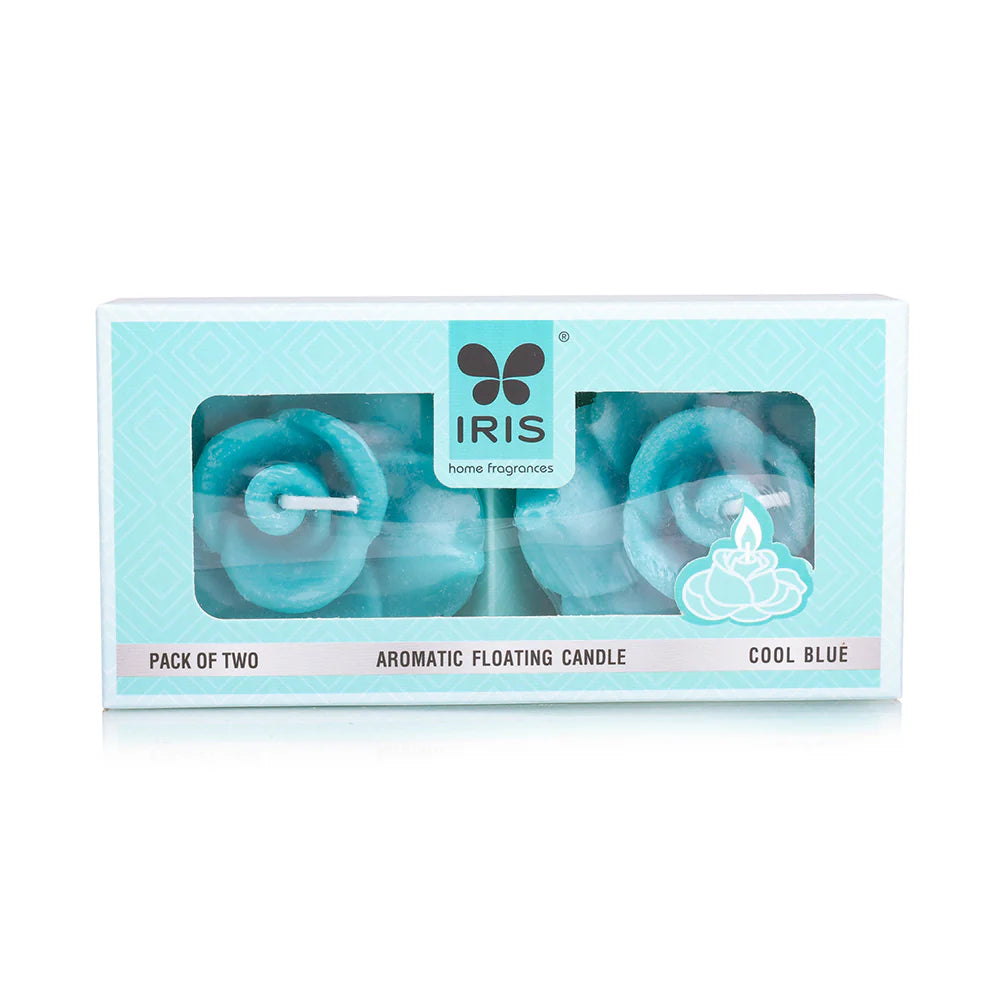 IRIS Cool Blue Aromatic Floating Candles 40GM