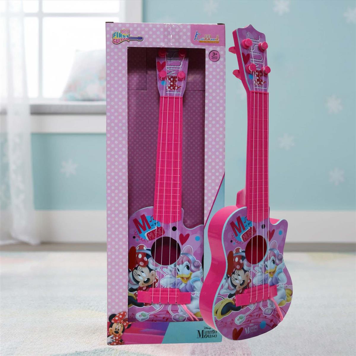Kriiddaank Minnie Mouse Theme 4-String Toy Guitar for Girls