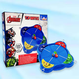 Kriiddaank Marvel Avengers Theme Spinning Top Battle Set - Includes 1 Arena Base, 4 Rip Cords & 4 Tops