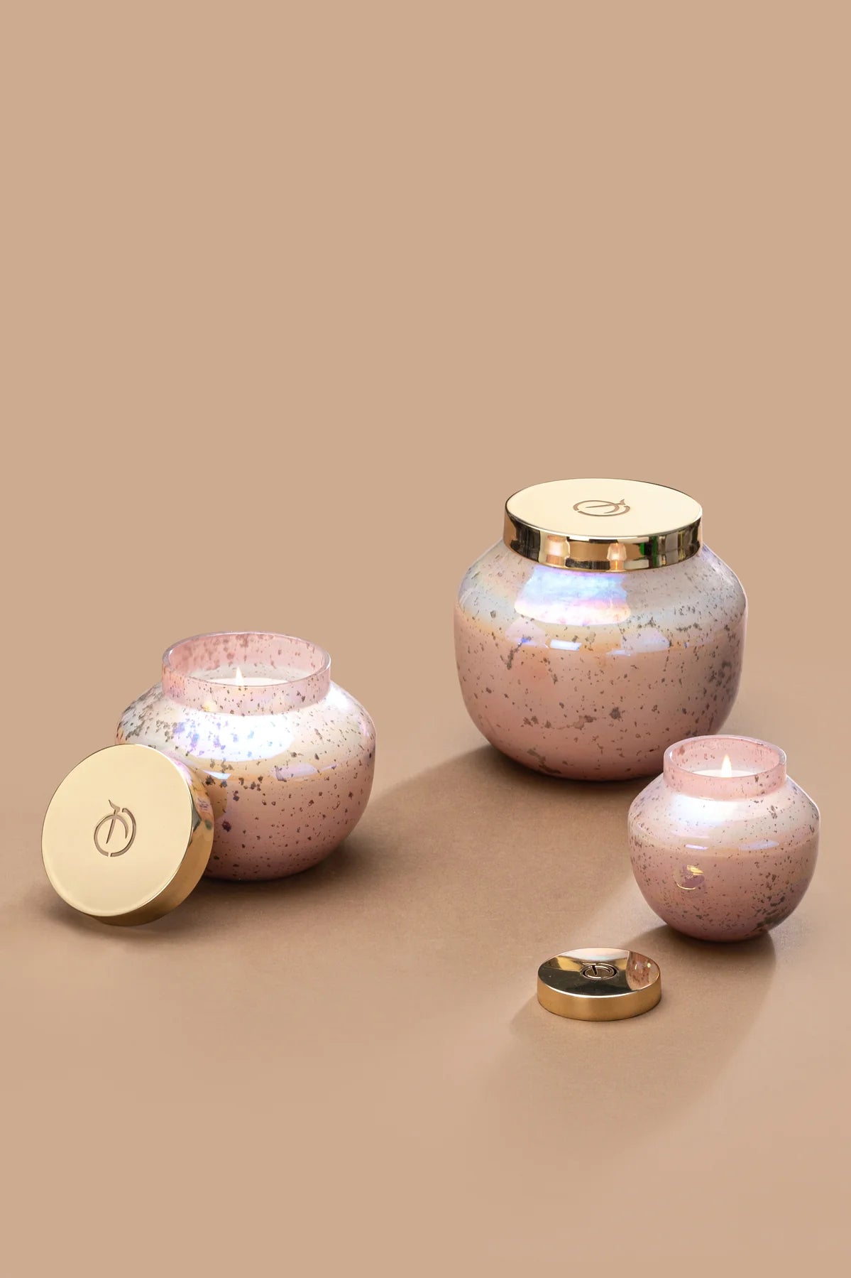Doft Earthy Glow - Lid Jar Candle | Pink | Garden Rhapsody