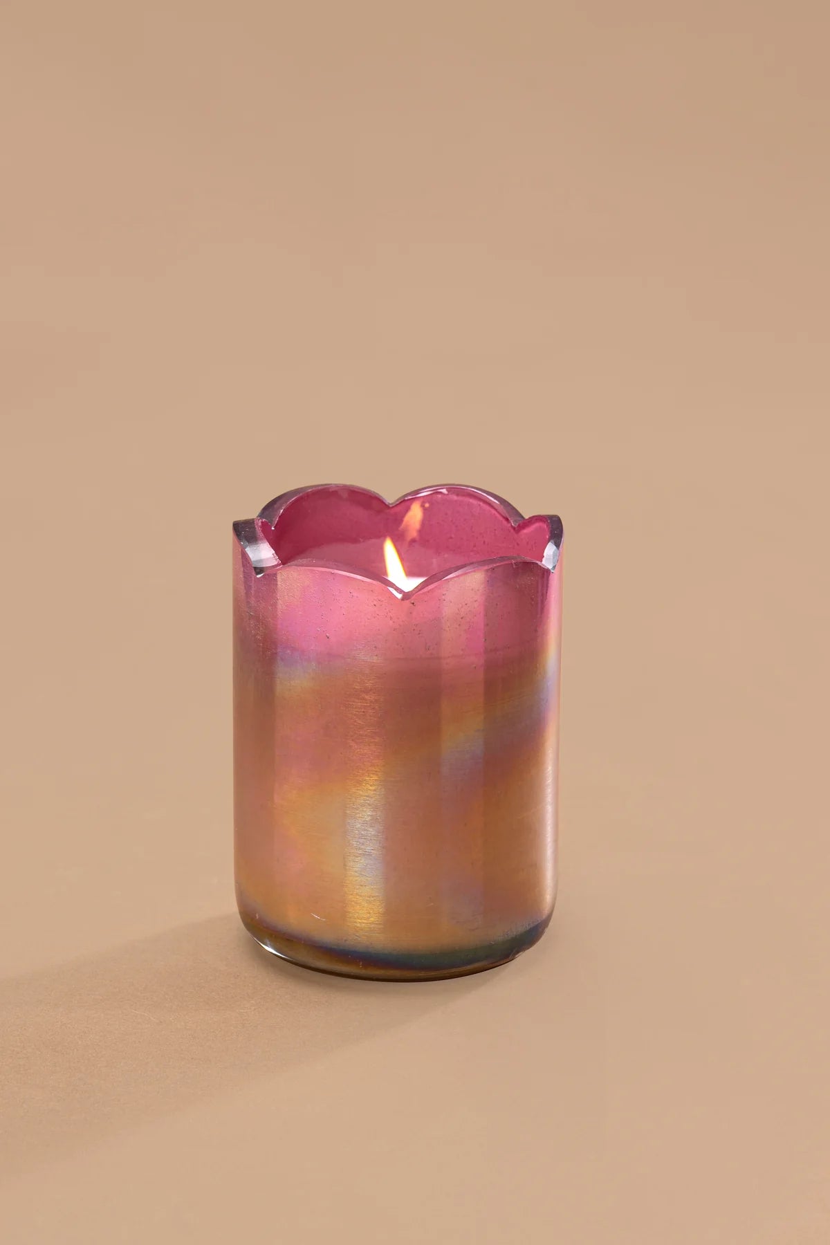 Doft Sacred Lotus - Cylinder Candle | Pink & Gold | Garden Rhapsody