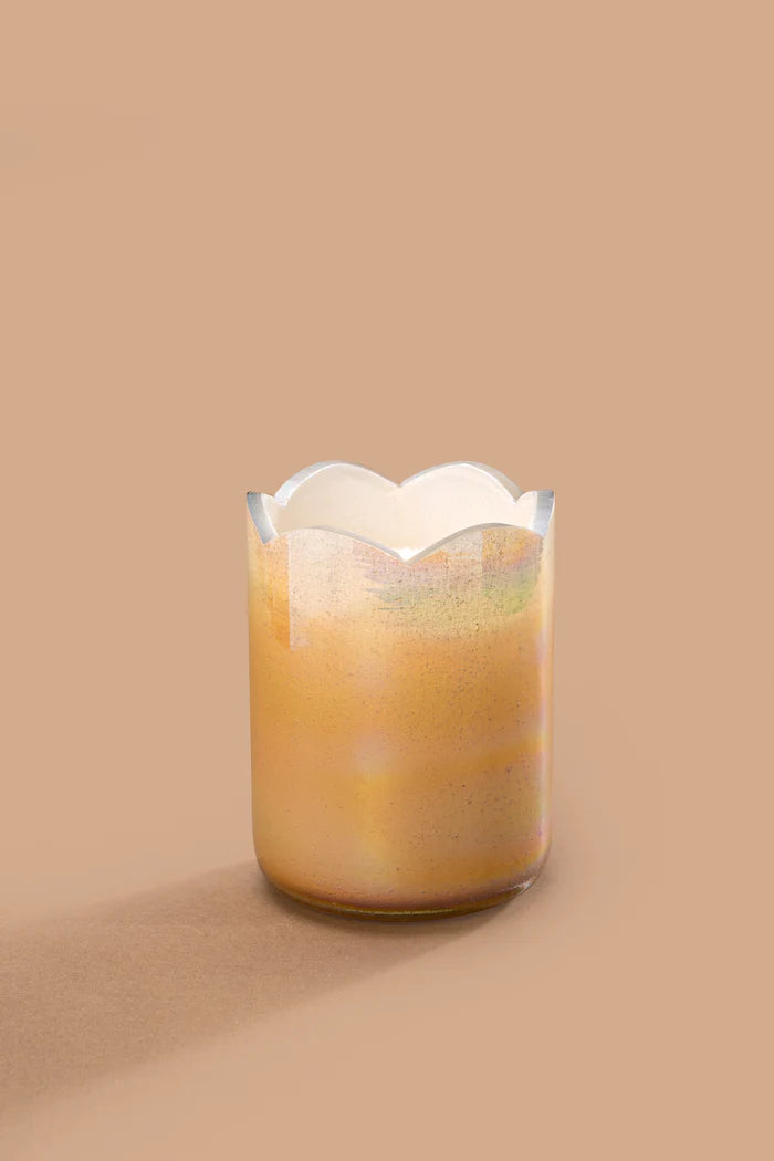 Doft Sacred Lotus - Cylinder Candle | White & Gold | Citrus Grove