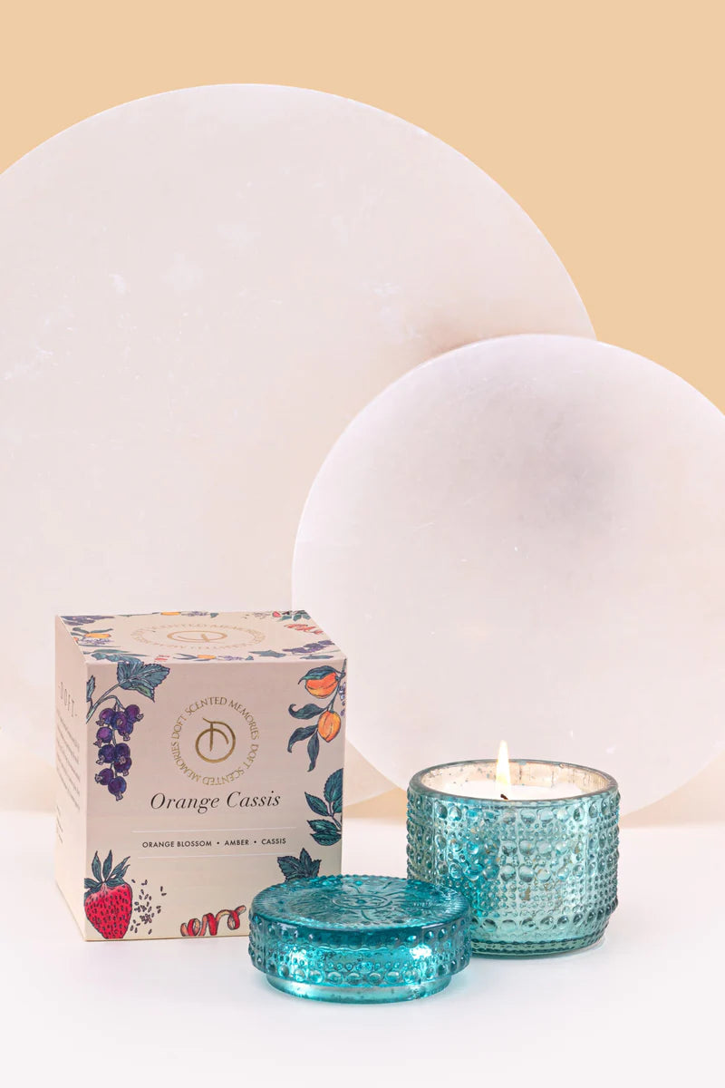 Doft Trinket Jar Candle | Blue | Orange Cassis