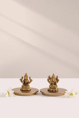 Doft Divine Essence - Lid Jar Candle | Ganesh Ji & Laxmi Ji | Opulent Oud | Set Of 2
