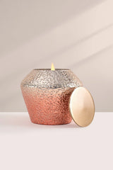 Doft Shimmer Crinkle - Lid Jar Candle | Rose Gold | Tropical Orchard Small