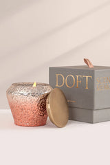 Doft Shimmer Crinkle - Lid Jar Candle | Rose Gold | Tropical Orchard Small
