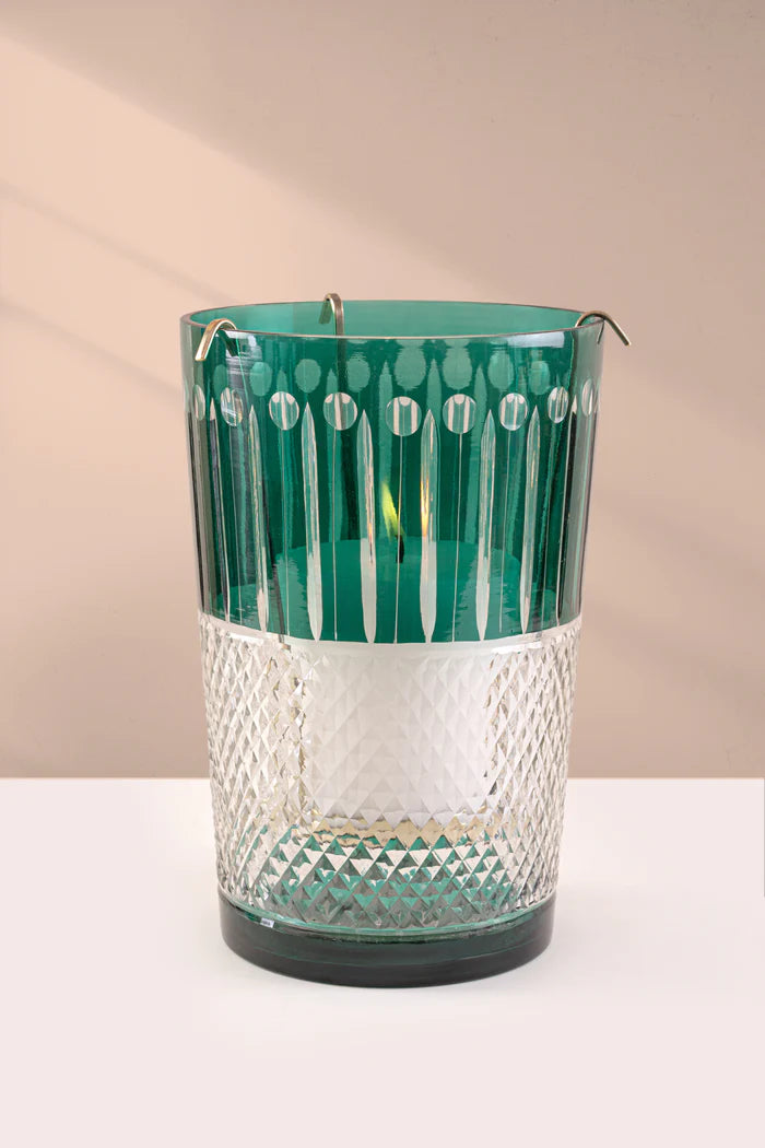 Doft Royal - Hurricane Candle | Green | White Amber & Tonka