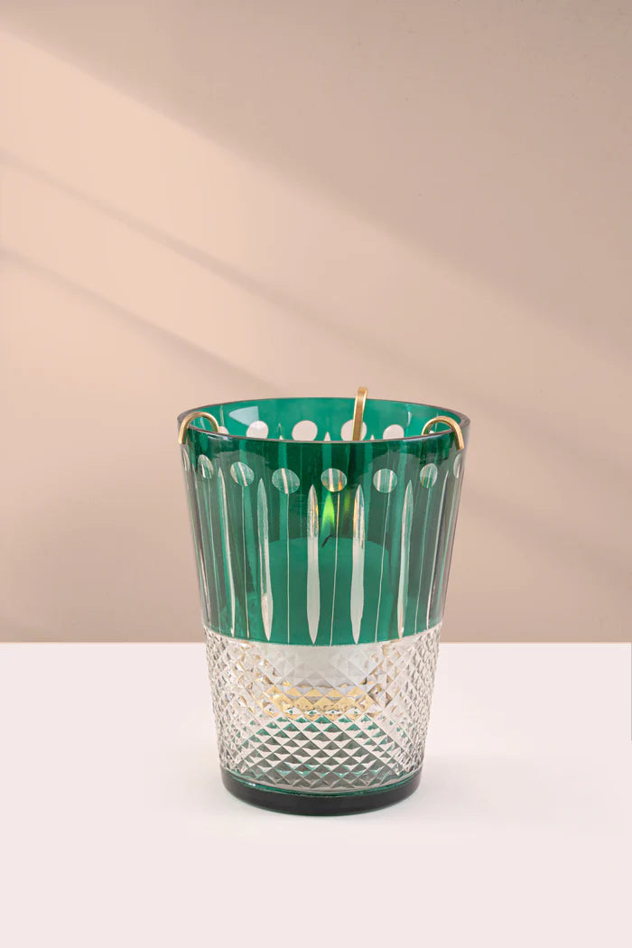 Doft Royal - Hurricane Candle | Green | White Amber & Tonka
