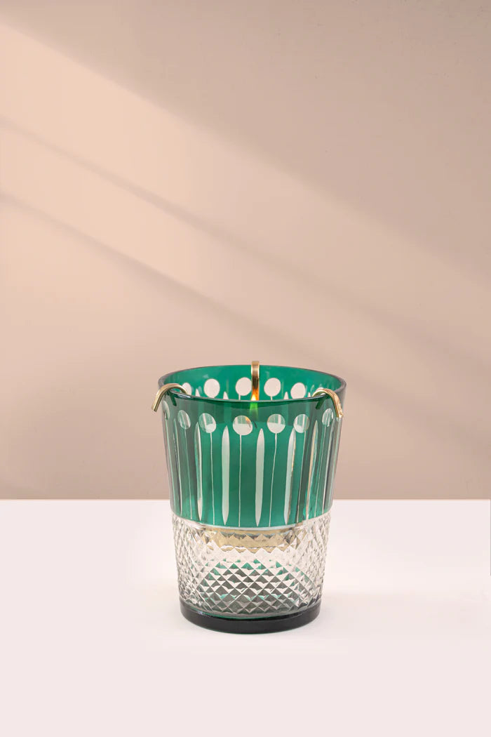 Doft Royal - Hurricane Candle | Green | White Amber & Tonka