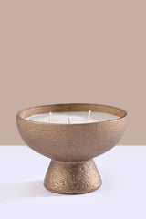 Doft  Golden Hour - Footed Bowl Candle | Gold | Amber Royale
