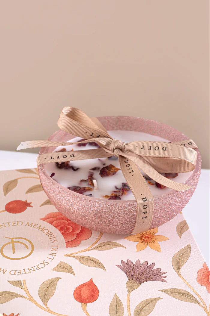 Doft Rose Mini Bowl Candle | English Rose | Pink |