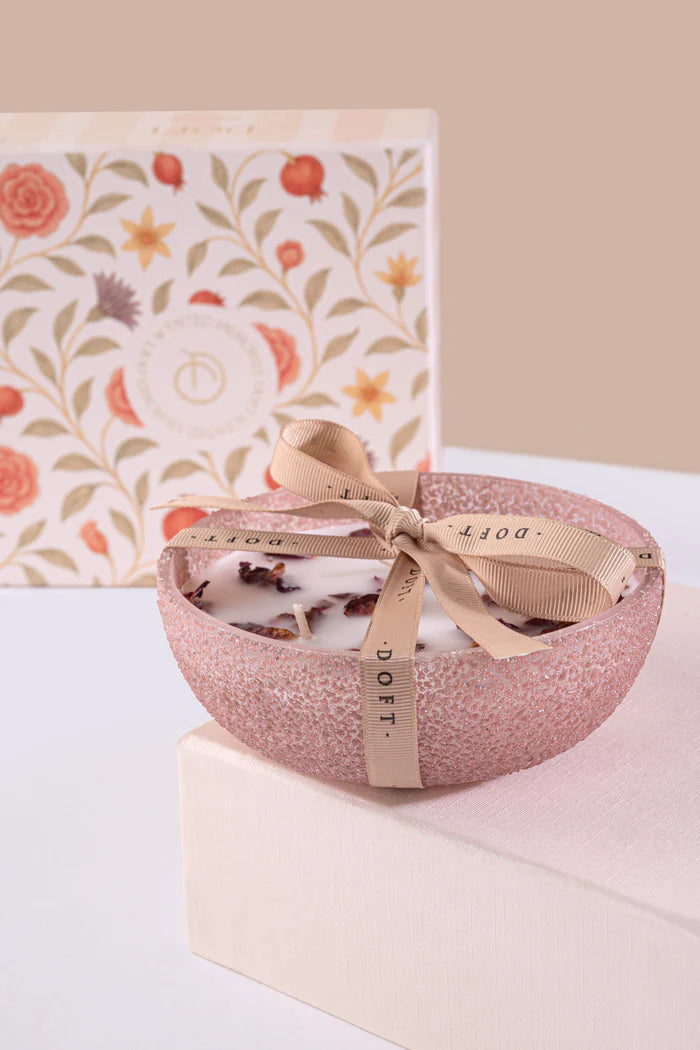 Doft Rose Mini Bowl Candle | English Rose | Pink |