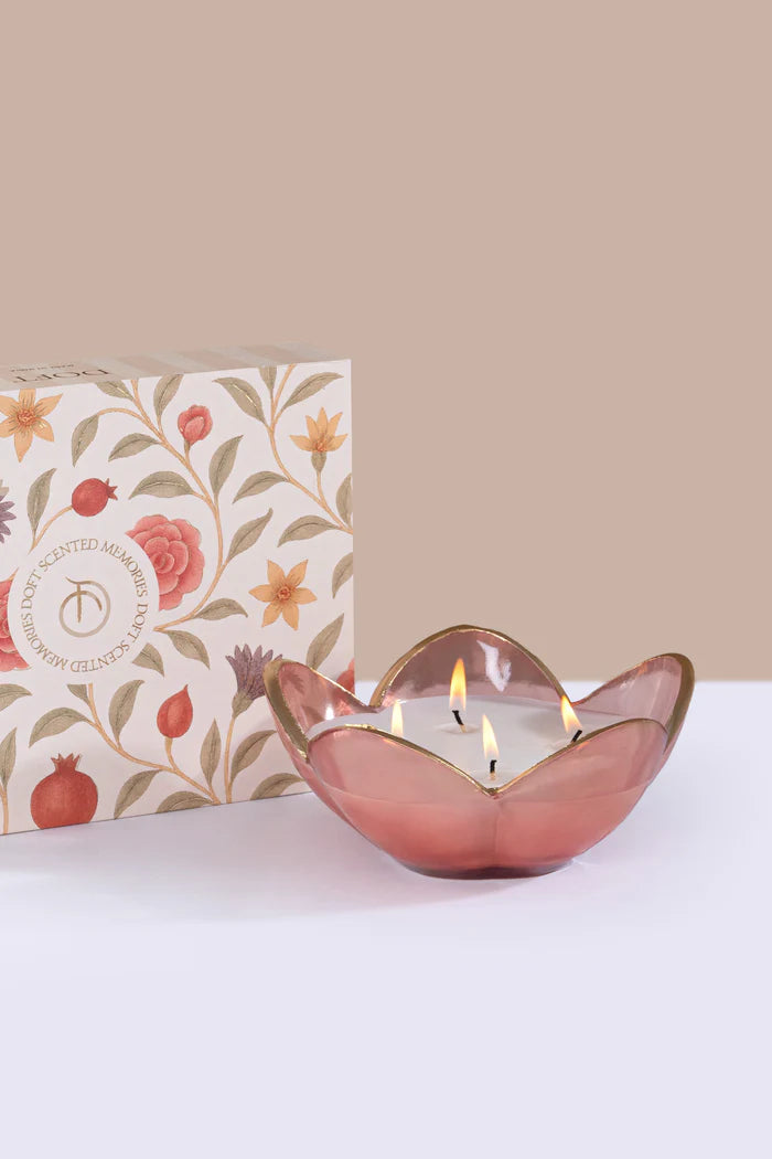 Doft Eternal Bloom - Flower Bowl Candle | Pink | English Rose