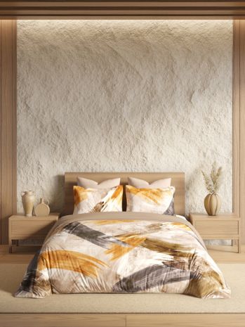 Decor Artistic Strokes Orion Double Bed Sheet Set