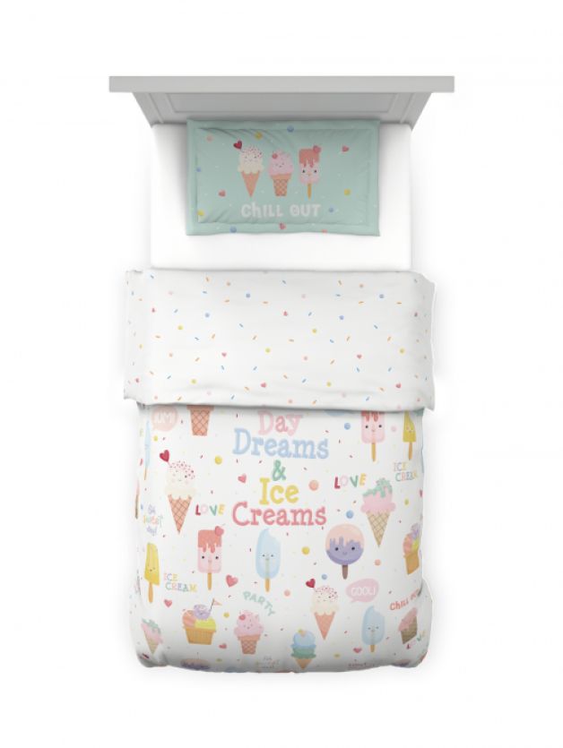 Decor Ice Cream Little Brats Collection Kids Single Quilt