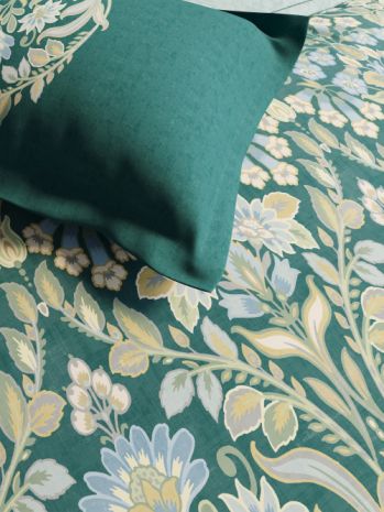 Decor Elegancia Teal Primary Double Bed Sheet Set
