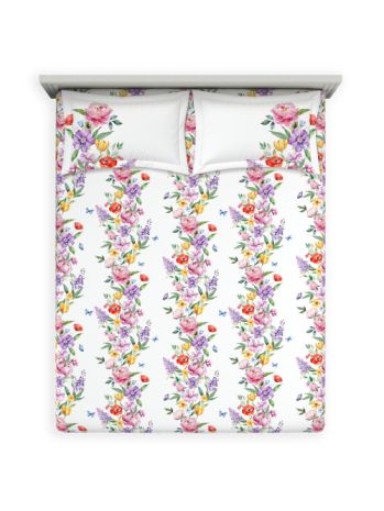 Decor Zahra Lavender Radiance Double Bed Sheet Set