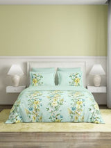 Decor Zahra Dusty Aqua Radiance Double Bed Sheet Set