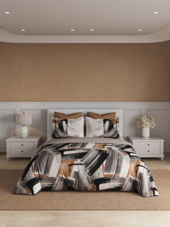 Decor Artistique Glazed Ginger Esteem Double Bed Sheet Set