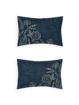 Decor Elegancia Navy Esteem Double Bed Sheet Set