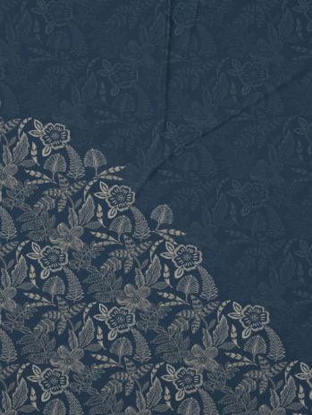 Decor Elegancia Navy Esteem Double Bed Sheet Set