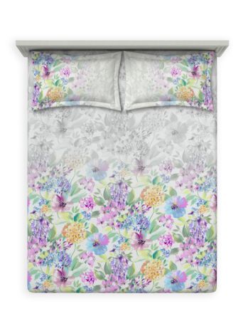 Decor Floral Glory Lilac Esteem Double Bed Sheet Set