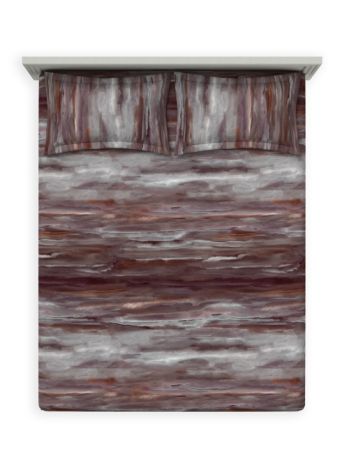 Decor Urbania Chocolate Plum Esteem Double Bed Sheet Set