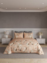 Decor Celestial Bloom Peach Fuzz Esteem Double Bed Sheet Set