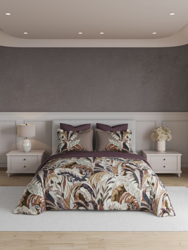 Decor Gracious Grape Shake Esteem Double Bed Sheet Set