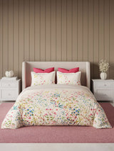 Decor Meadow Mist Geranium Pink Double Bed Sheet Set