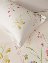 Decor Meadow Mist Geranium Pink Double Bed Sheet Set