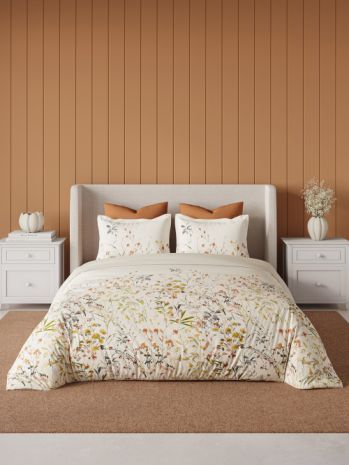 Decor Meadow Mist Gold Earth Elemental Double Bed Sheet Set