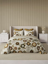 Decor Modern Bloom Toasted Coconut Elemental Double Bed Sheet Set