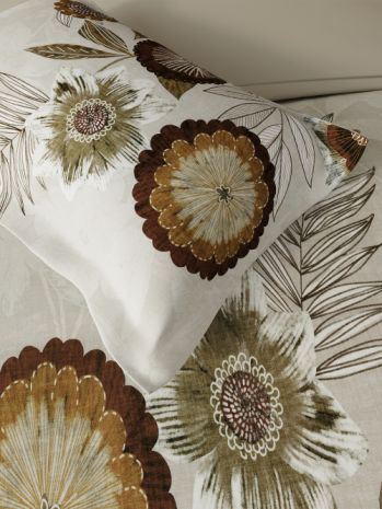 Decor Modern Bloom Toasted Coconut Elemental Double Bed Sheet Set