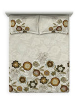 Decor Modern Bloom Toasted Coconut Elemental Double Bed Sheet Set