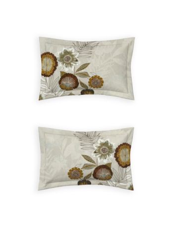 Decor Modern Bloom Toasted Coconut Elemental Double Bed Sheet Set