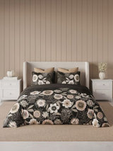 Decor Modern Bloom Shadow Grey Elemental Double Bed Sheet Set
