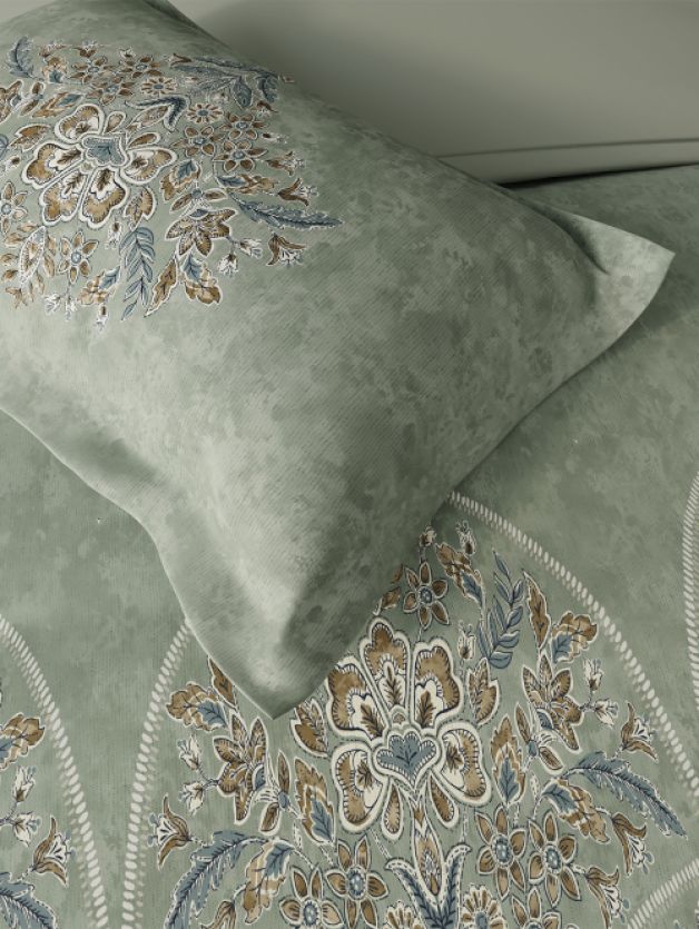 Decor Opaline Sage Double Bed Sheet Set