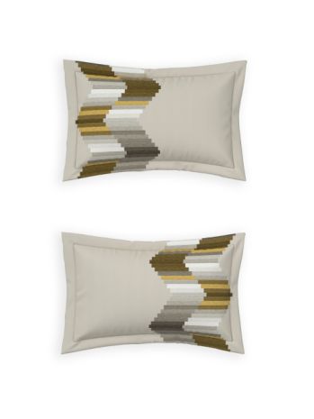 Decor Grid Mustard Elemental Double Bed Sheet Set