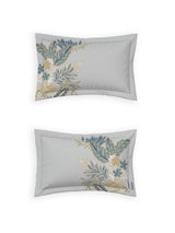 Decor Emerald Smoke Blue Double Bed Sheet Set