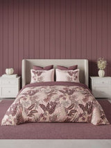 Decor Emerald Silver Pink Elemental Double Bed Sheet Set