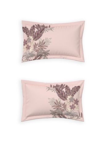 Decor Emerald Silver Pink Elemental Double Bed Sheet Set